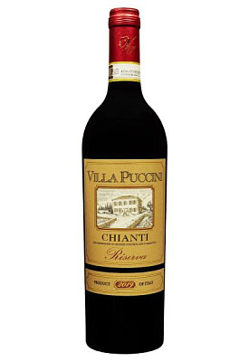 villa puccini chianti riserva docg 2019 красное сухое 0.75 л 