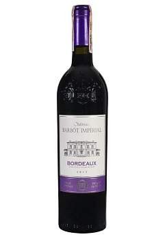 Chateau Barbot Imperial Bordeaux Красное Сухое 0.75 л chateau barbot imperial bordeaux красное сухое 0.75 л