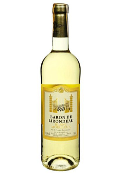 Baron de Lirondeau Біле Напівсолодке 0.75 л baron de lirondeau белое полусладкое 0.75 л