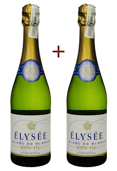Набор вина Elysee Blanc De Blancs Demi-Sec Белое Полусухое 0.75 (набор 2 х 0.75 л) набор вина elysee blanc de blancs demi-sec белое полусухое 0.75 (набор 2 х 0.75 л)