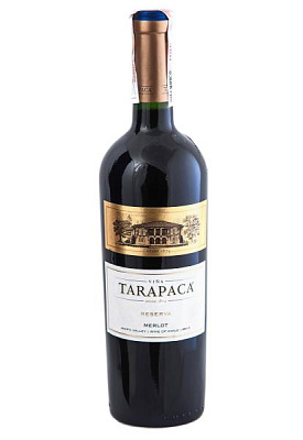 tarapaca merlot reserva красное сухое 0.75 л