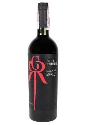 вина гулиевых мерло select красное сухое 0.75 л
