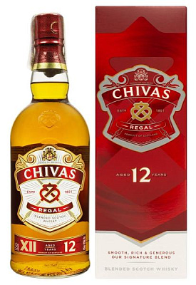 виски chivas regal 12 y.o. в коробке 1 л