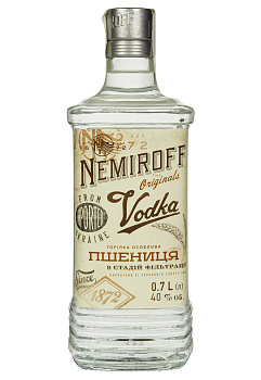 Водка Nemiroff Пшениця українська добірна 0.7 л водка nemiroff пшениця українська добірна 0.7 л