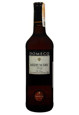 херес medium dry domecq крепленое белое полусухое 0.75 л