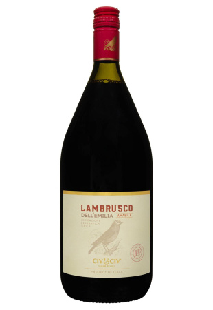 Civ&Civ Lambrusco dell'emilia Rosso Amabile Красное Полусладкое 1.5 л