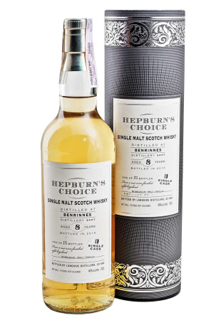 Виски Hepburn's Choice Benrinnes 8 y.o. в тубусе 0.7 л