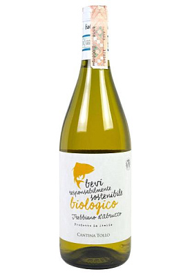 bevi trebbiano d`abruzzo bio dop белое сухое 0.75 л