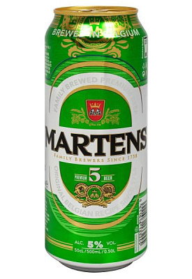 пиво martens premium 5% светлое ж/б 0.5 л