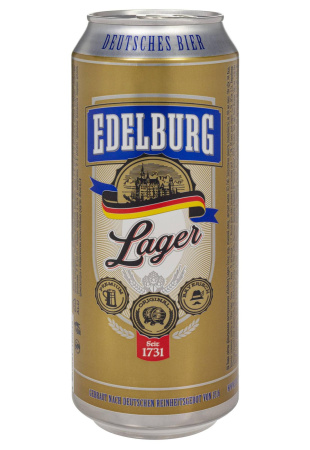 Пиво Edelburg Lager 5,2% ж/б 0.5 л
