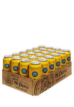 Упаковка Пиво St.Pierre Blonde ( з/б 0.5 л 24 шт )  упаковка пиво st.pierre blonde ( ж/б 0.5 л 24 шт )