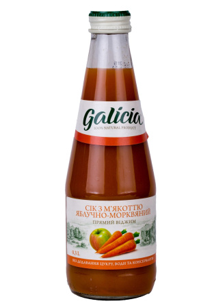 Сок Galicia Яблочно-Морковный (стекло) 0.3 л