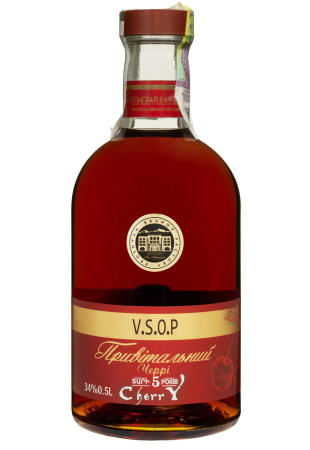 Бренди Приветственный Cherry 5 лет 0.5 л
