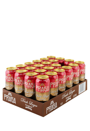 Упаковка Пиво Praga Dark Lager темное ( 4.8% ж/б 0.5 л 24 шт )