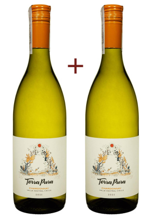Набор вина Terra Pura Сhardonnay Белое Сухое 0.75 (набор 2 х 0.75 л)