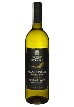Kveteri Alazani Valley Белое Полусладкое 0.75 л kveteri alazani valley белое полусладкое 0.75 л