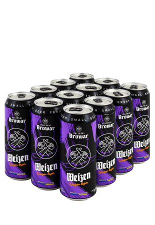 Упаковка Пиво Weizen ( светлое н/ф 4,9% ж/б 0.5 л 12 шт )