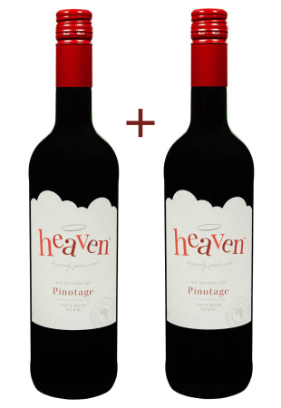 Набор вина Heaven Pinotage Красное Сухое 0.75 ( набор 2 х 0.75 л) 