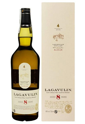 виски lagavulin 8 лет в коробке 0.7 л 