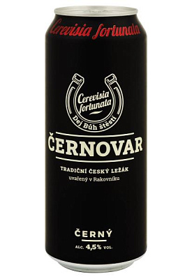 пиво cernovar 4,5% тёмное ж/б 0.5 л