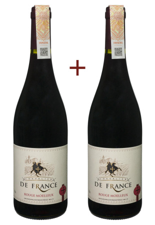 Набор вина Chevalier de France Rouge Moelleux Красное Полусладкое 0.75 (набор 2 х 0.75 л) фото Набор вина Chevalier de France Rouge Moelleux Красное Полусладкое 0.75 (набор 2 х 0.75 л)