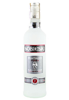 Горілка Sobieski Platinum 0.5 л водка sobieski platinum 0.5 л
