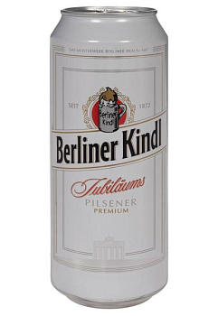 Пиво Berliner Kindl Jubilaums Pilsner 5,1% ж/б 0.5 л пиво berliner kindl jubilaums pilsner 5,1% ж/б 0.5 л