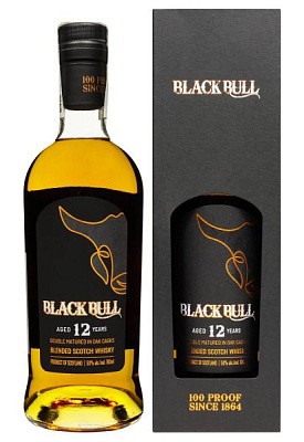 виски black bull 12 y.o. в тубусе 0.7 л