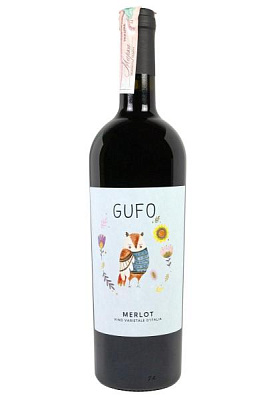 gufo merlot красное сухое 0.75 л