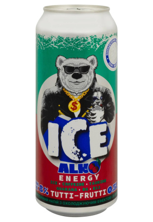 Энергетический напиток Ice Alco Energy Вишня и Тутти Фрутти ж/б 0.5 л