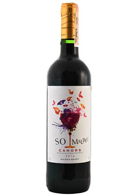 so malbec cahors 2016 красное сухое 0.75 л