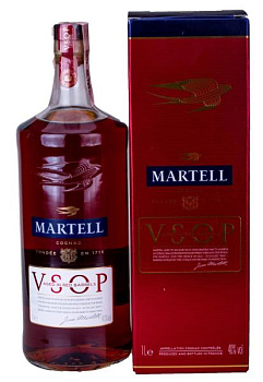 Коньяк MARTELL VSOP в коробці 1 л коньяк martell vsop в коробке 1 л