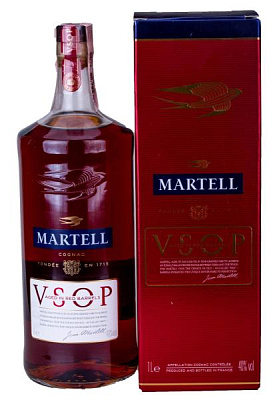 коньяк martell vsop в коробке 1 л