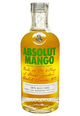 водка absolut mango 38% 0,7л. 