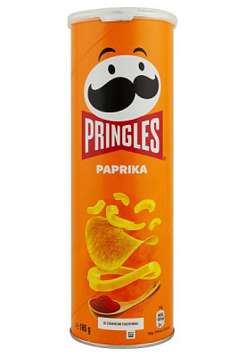 чипсы pringles paprika паприка 165 г