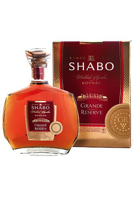 коньяк shabo grande reserve 5 лет в коробке 0.5 л