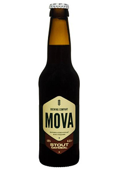 Пиво MOVA Stout Oatmeal 4,9% темное 0.33 л пиво mova stout oatmeal 4,9% темное 0.33 л