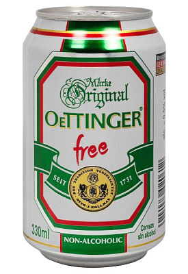 пиво oettinger free bier б/а ж/б 0.33 л