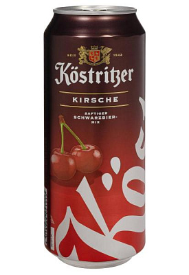пиво kostritzer kirsche 2,8% темное ж/б 0.5 л