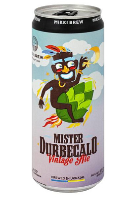 пиво mikki brew mister durbecalo светлое н/ф 8,5% ж/б 0.33 л