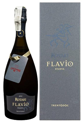 rotari flavio riserva 2014 белое сухое в сув.коробке 0.75 л 