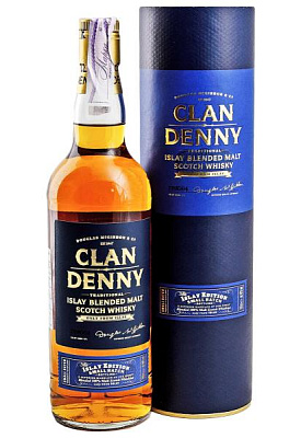 виски clan denny islay blended malt в тубусе 0.7 л