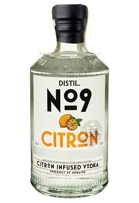 водка distil №9 цитрон 0.5 л