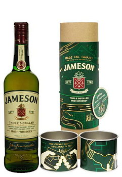 Віскі Jameson в тубусі с чашками 0.7 л виски jameson в тубусе с чашками 0.7 л