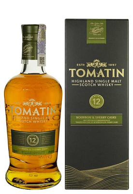 виски tomatin 12 y.o. 0.7 л