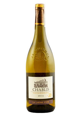 j. l. quinson chablis la larme d'or белое сухое 0.75 л