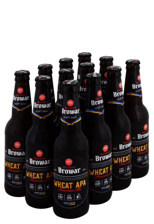 Упаковка Пиво Wheat Apa ( светлое н/ф 4,5% 0.35 л 12 шт ) 