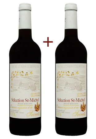 Набор вина Selection St-Michel Красное Полусладкое 0.75 (набор 2 х 0.75 л)
