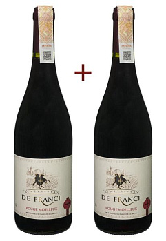 Набір вина Chevalier de France Rouge Moelleux Червоне Напівсолодке 0.75 (набір 2 х 0.75 л) набор вина chevalier de france rouge moelleux красное полусладкое 0.75 (набор 2 х 0.75 л)