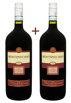 Набір вина Villa Cornaro Montepulciano d’Abruzzo Червоне Сухе 1.5 (набір 2 х 1.5 л) набор вина villa cornaro montepulciano d’abruzzo красное сухое 1.5 (набор 2 х 1.5 л)